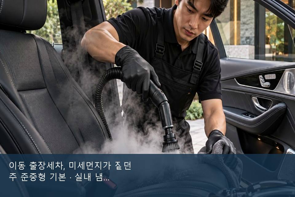 이동 출장세차, 미세먼지가 짙던 주 준중형 기본 · 실내 냄새를 연 기록